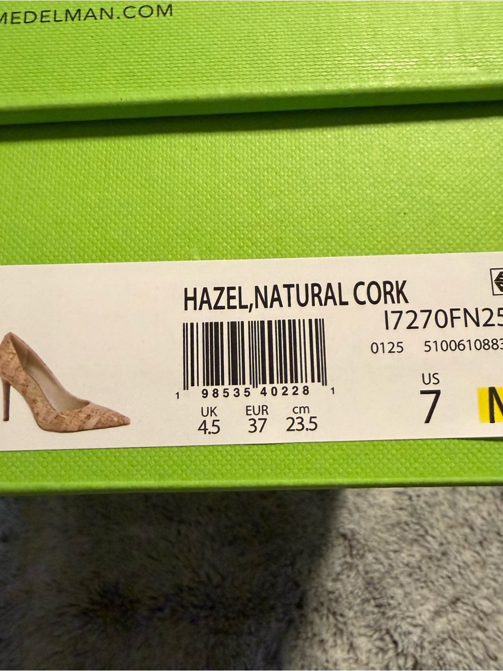 Sam Edelman Hazel Pointed-Toe Pump in Natural Cork